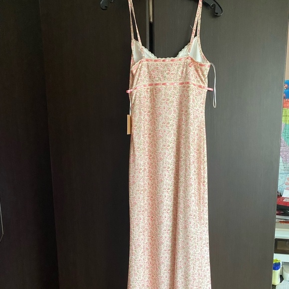 bailey rose  mesh Floral Pink Maxi Dress maxi size M​ - Picture 6 of 7
